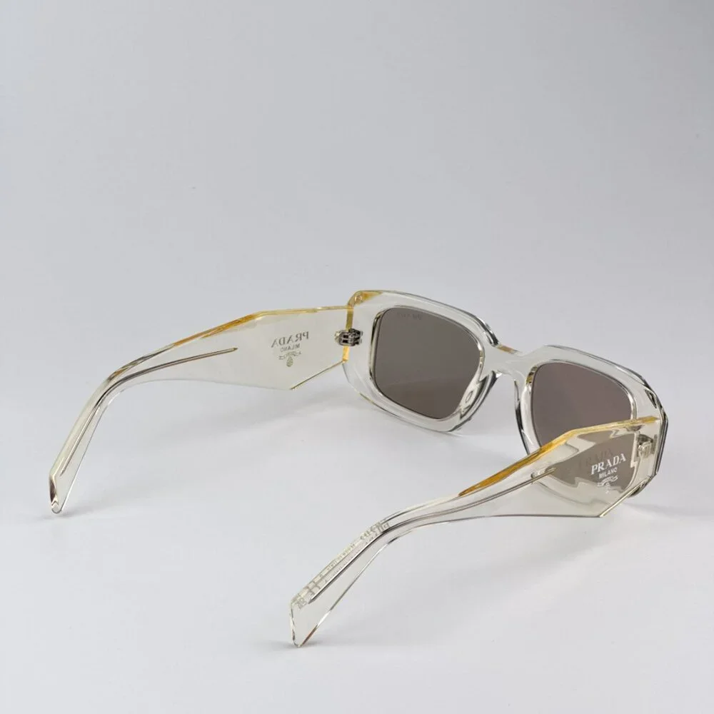 Prada PR17WS 19X30N BRAND NEW Sunglasses Transparent Internal Rectangle Unisex